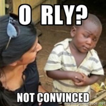 Not convinced 4